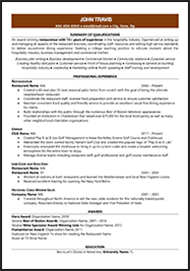 Resume Editing Sample after