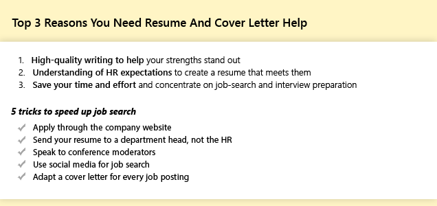 Resumes And Cover Letter Help