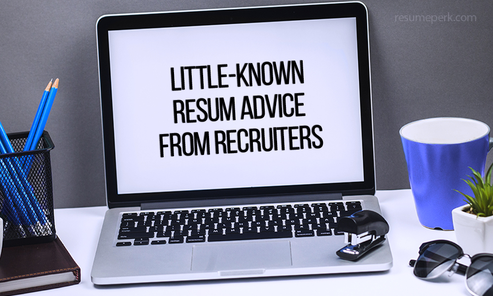 Resumes advice from recruiters