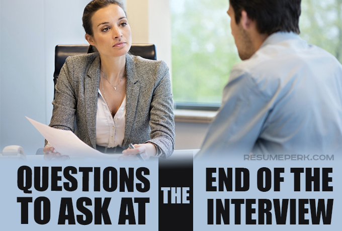 15 questions to end the interview with