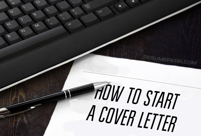How to start cover letter